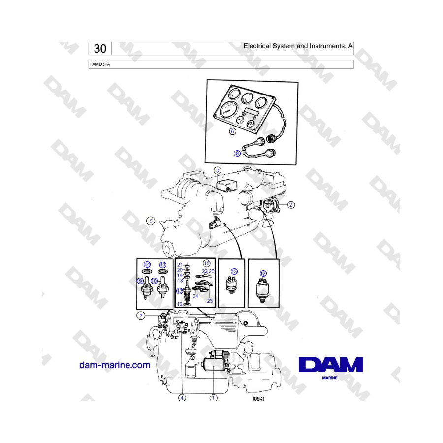 Volvo Penta Tamd A Electrical System And Instruments A