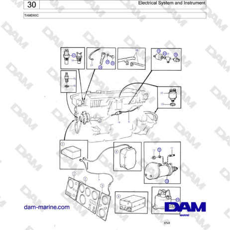 Volvo Penta TAMD60C Electrical System And Instrument