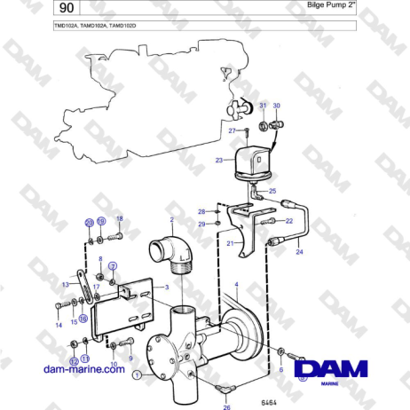 Volvo Penta Tmd A Tamd A Tamd D Bilge Pump