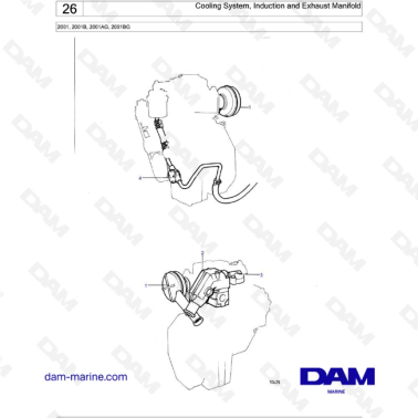 Volvo Penta Cooling System Induction And Exhaust Manifold Dam