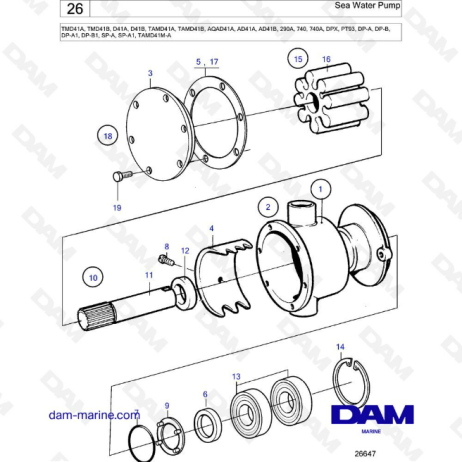 Volvo Penta TMD41A TMD41B D41A D41B TAMD41A TAMD41B AQAD41A