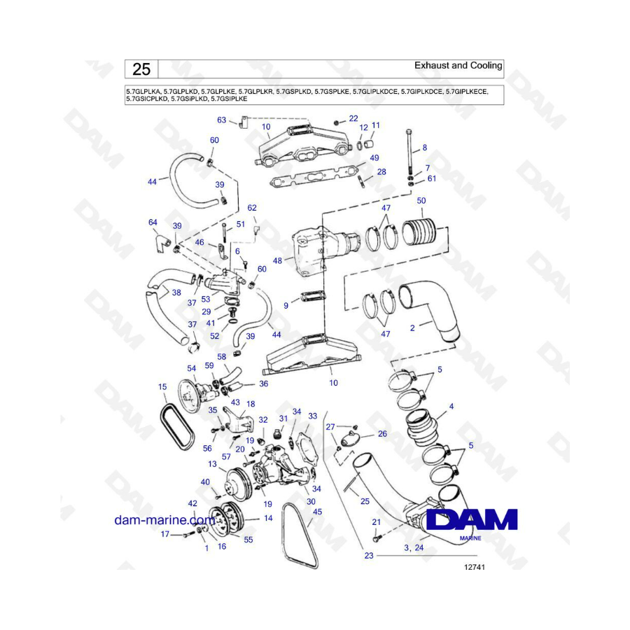 volvo-penta-5-7l-gl-exhaust-cooling-dam-marine