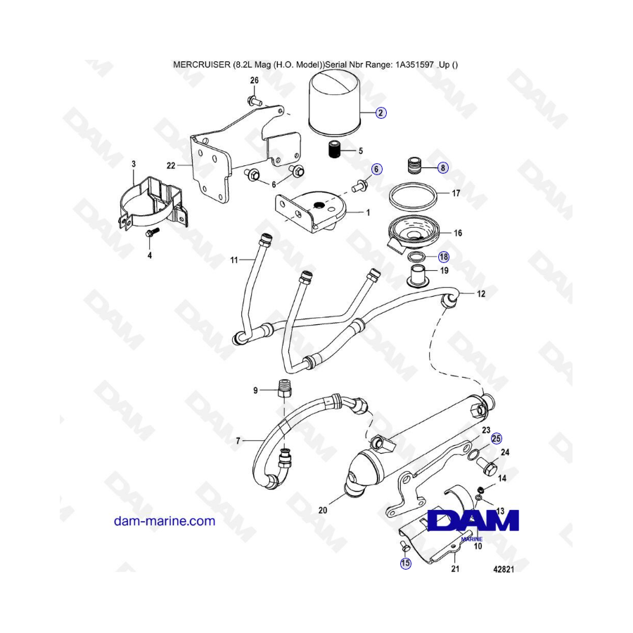 Mercruiser Mag Mpi Ho Remote Oil System A Dam Marine