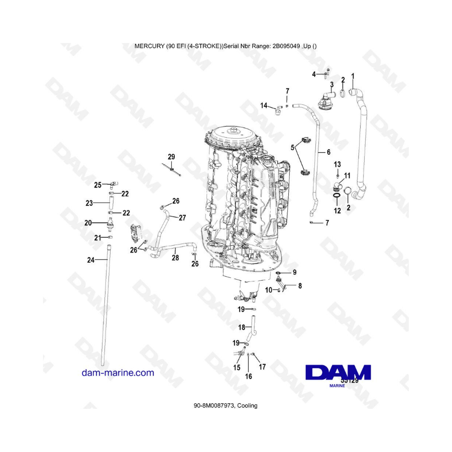 Mercury 90 EFI - Adapter Plate