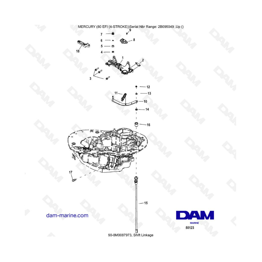 Mercury 90 EFI - Shift Linkage