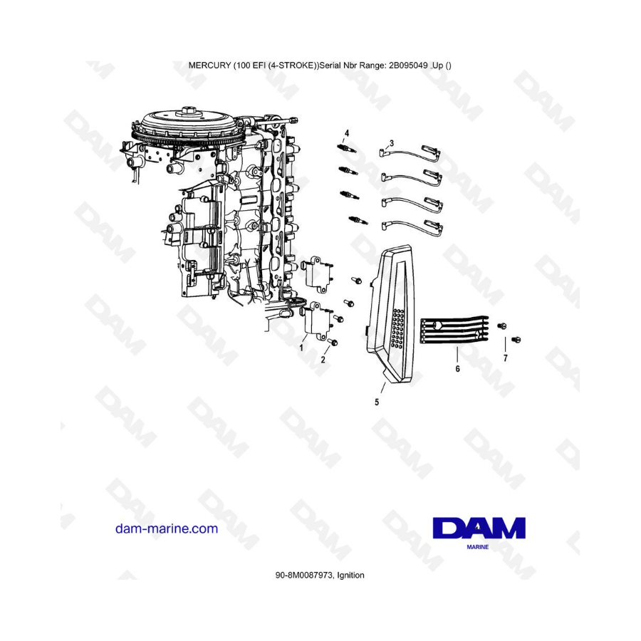 Mercury 100 EFI - Encendido