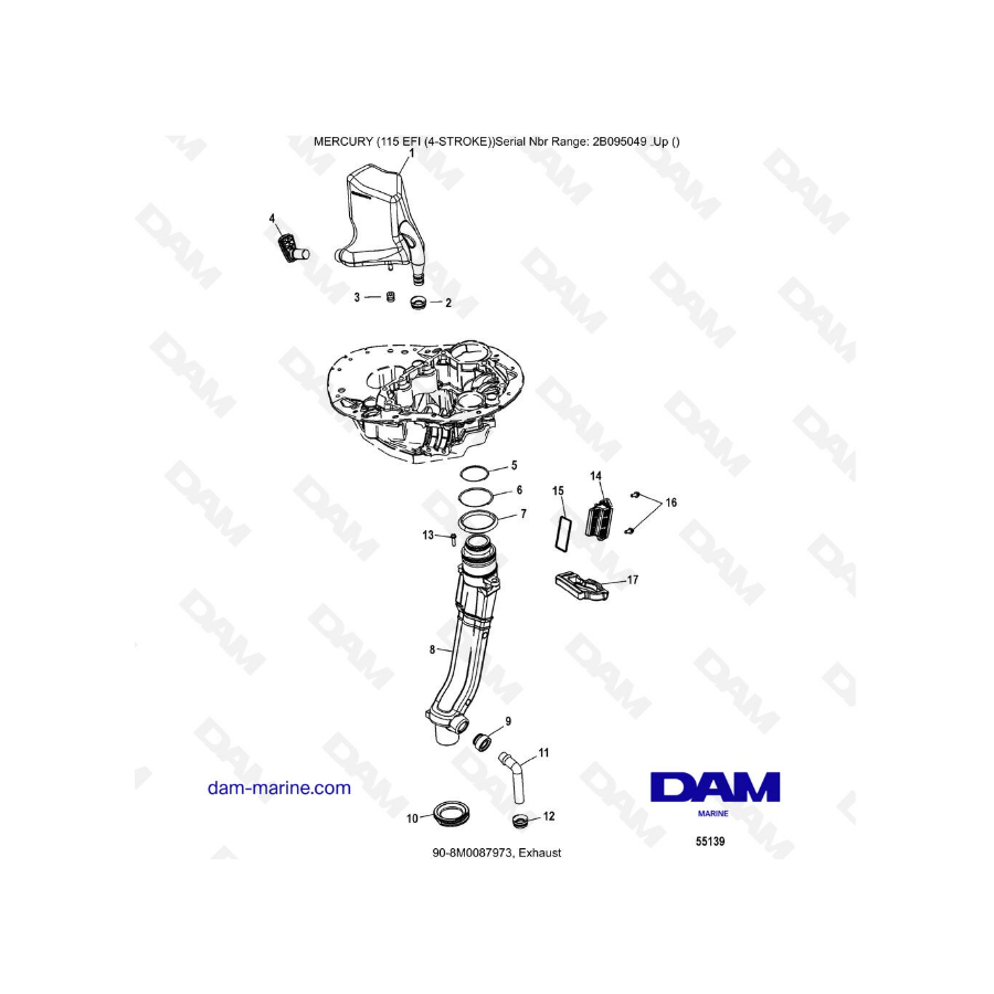 Mercury 115 EFI - Exhaust