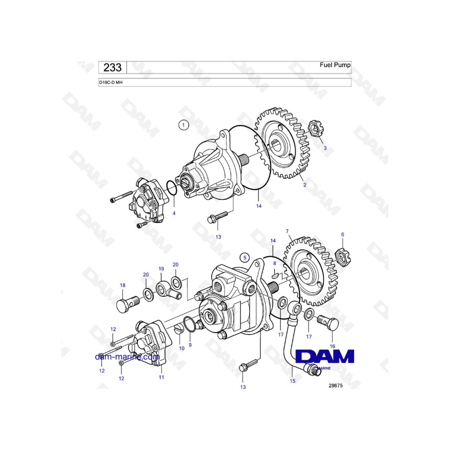 Volvo Penta D16 - Fuel Pump 