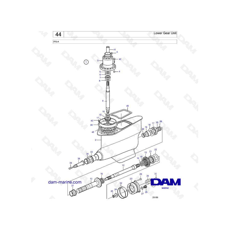 Volvo Penta IPS-A - Engranaje inferior