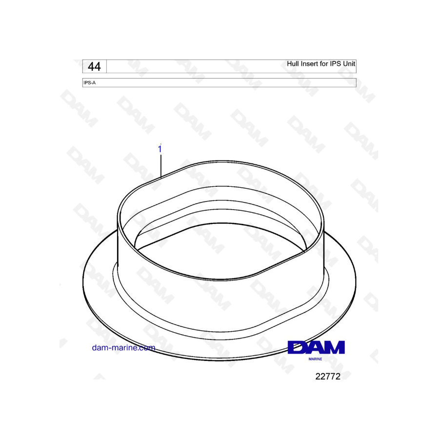 Volvo Penta IPS-A - Hull Insert for IPS Unit