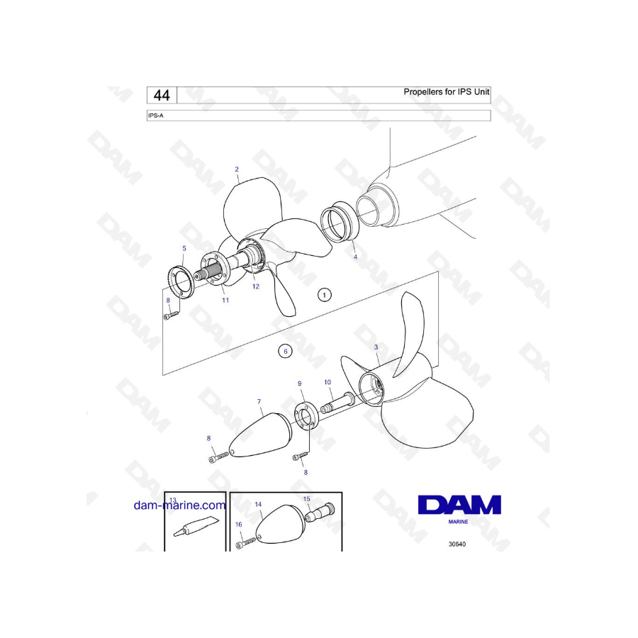 Volvo Penta IPS-A - Hélices para unidad IPS