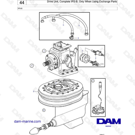 Volvo Penta IPS-B - Drive Unit, Complete IPS-B. Only When Using ...