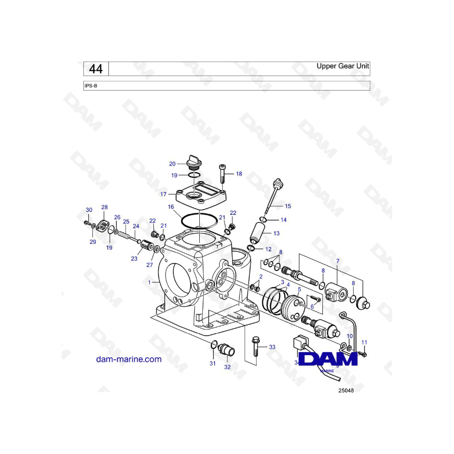 Volvo Penta IPS-B - Engranaje superior