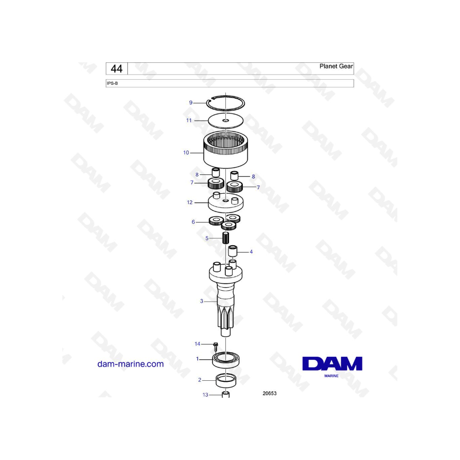 Volvo Penta IPS-B - Planet Gear - DAM Marine