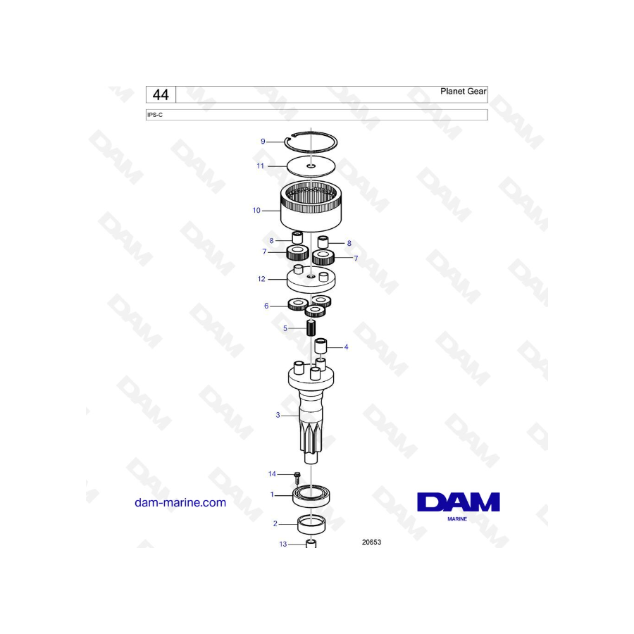 Volvo Penta IPS-C - Planet Gear