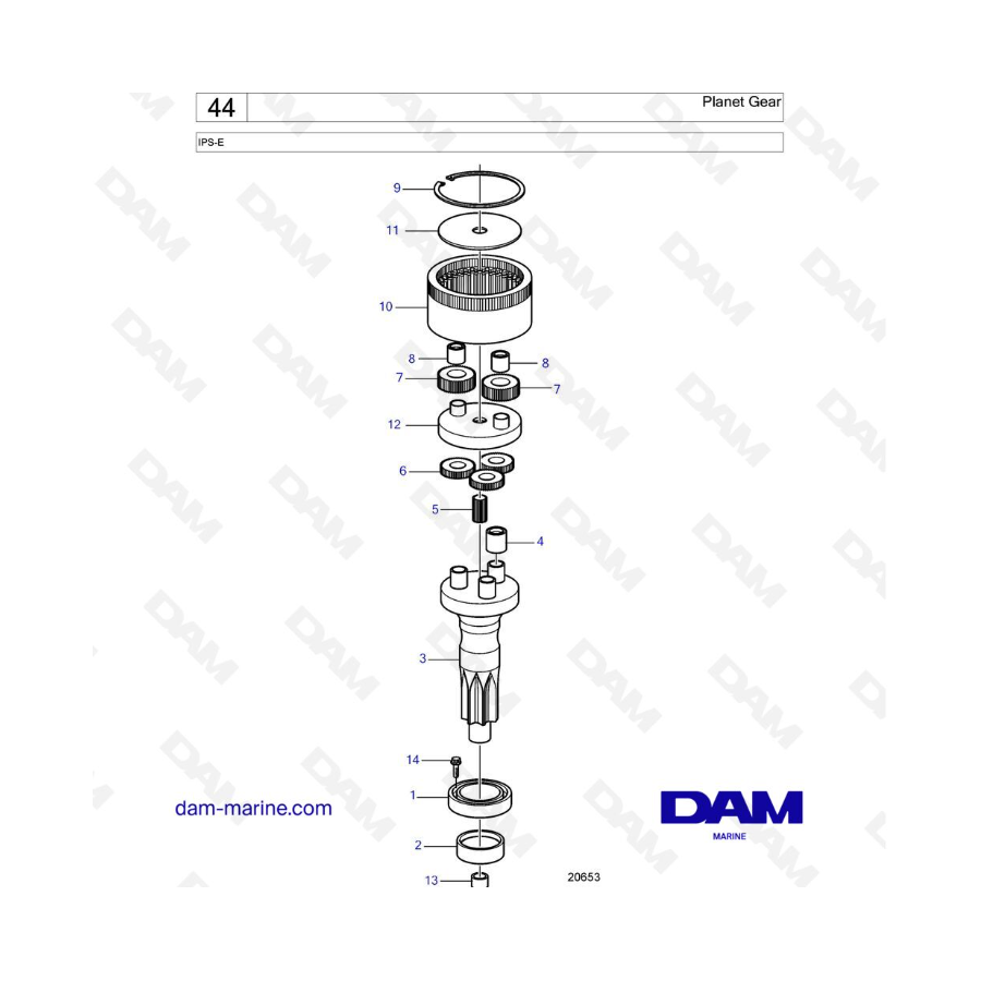 VOLVO PENTA IPS-E - Planet Gear