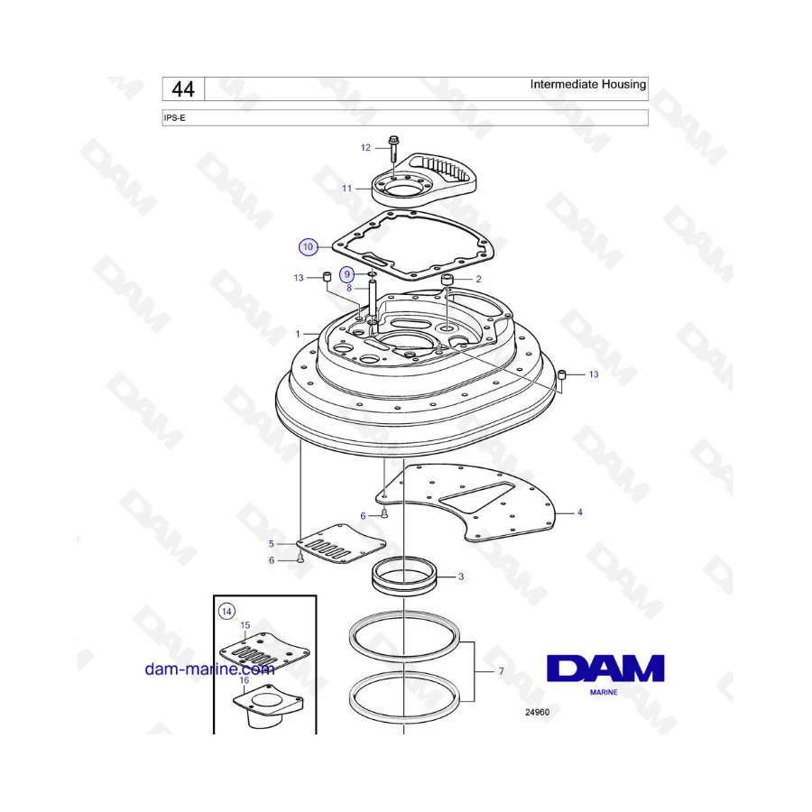 VOLVO PENTA IPS-E - Intermediate Housing