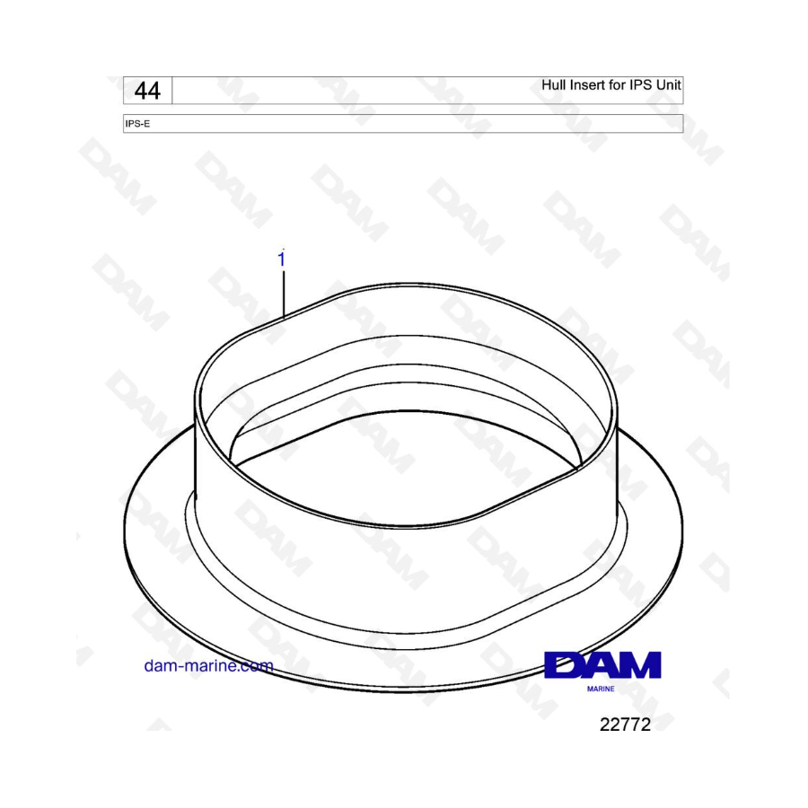 VOLVO PENTA IPS-E - Hull Insert for IPS Unit