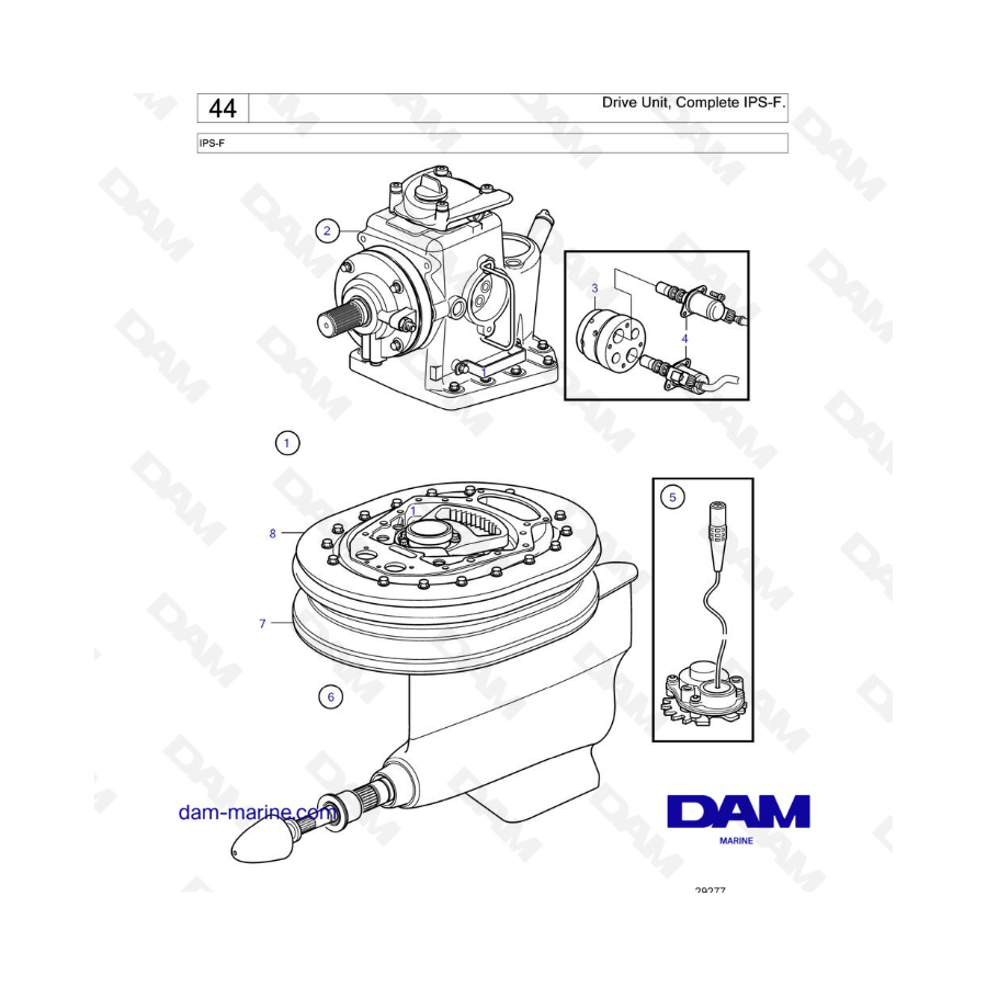 VOLVO PENTA IPS-F - Drive Unit, Complete IPS-F.