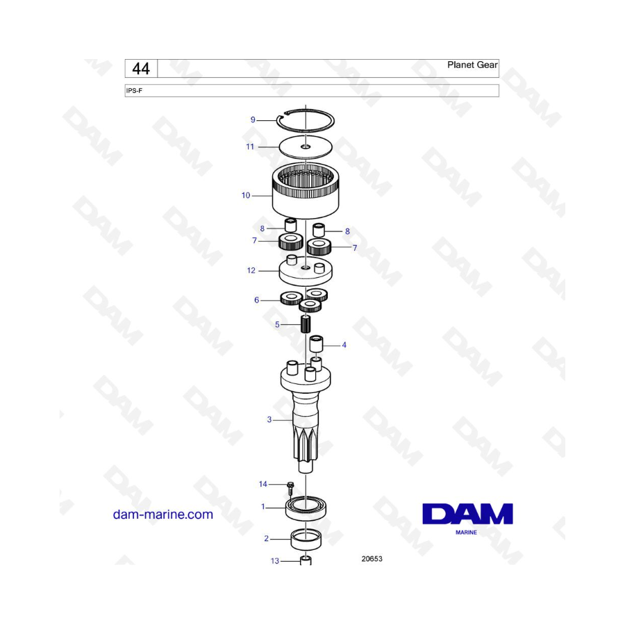 VOLVO PENTA IPS-F  - Planet Gear