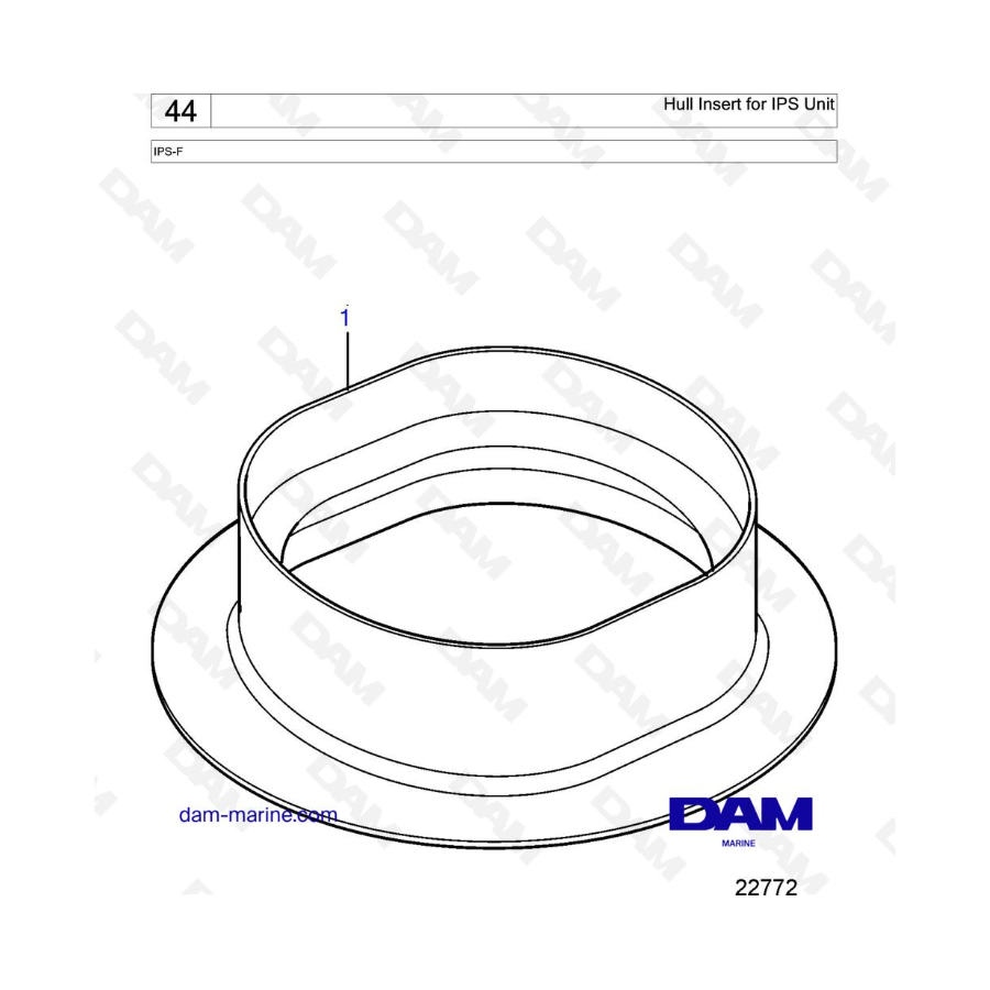 VOLVO PENTA IPS-F - Hull Insert for IPS Unit