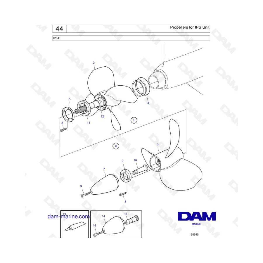 VOLVO PENTA IPS-F - Hélices para unidad IPS