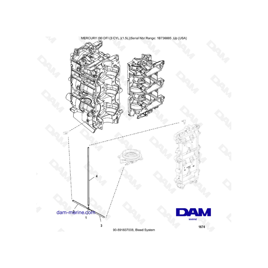 Mercury Optimax 90 - Sistema de purga