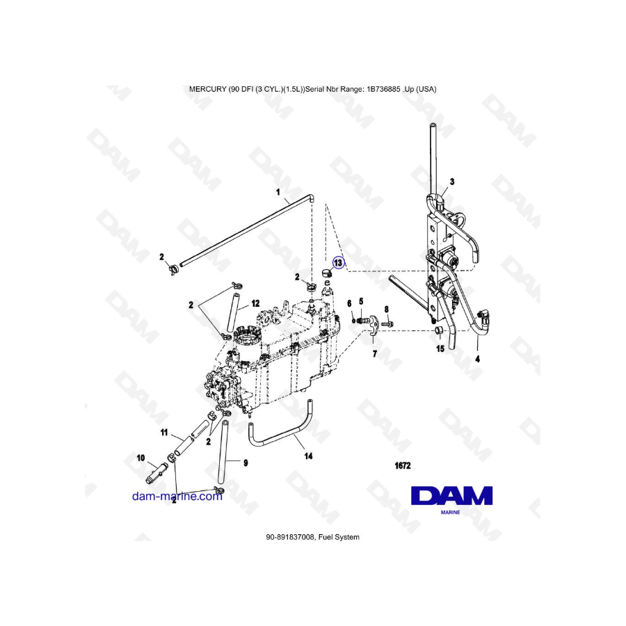 Mercury Optimax 90 - Fuel System