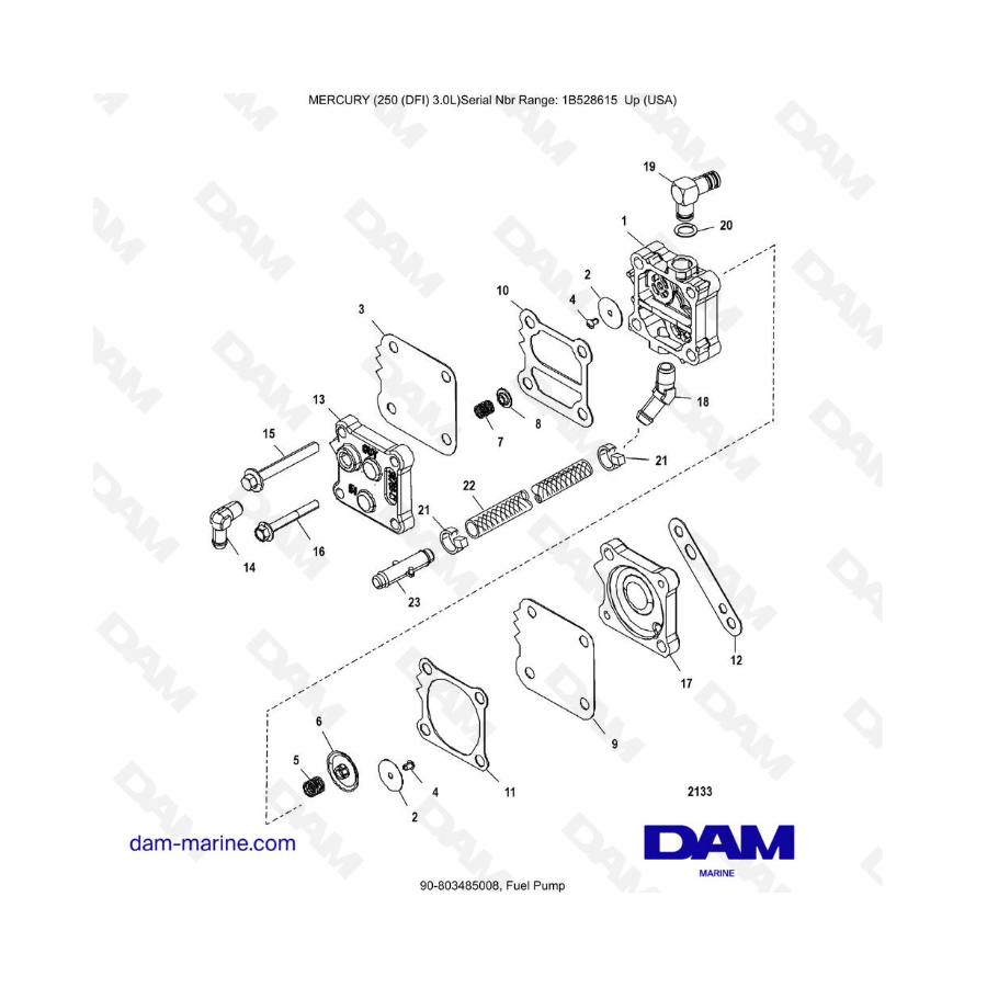 Mercury 250 DFI 3.0L - Bomba de combustible