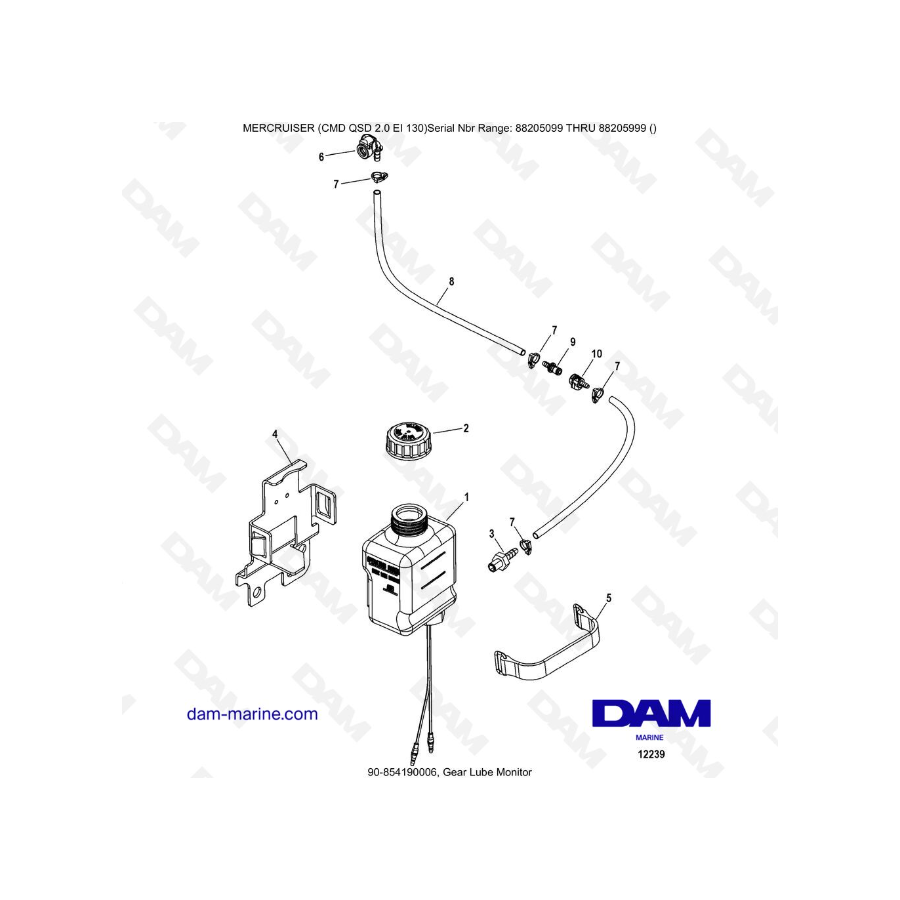 Mercruiser CMD QSD 2.0 EI 130 - Gear Lube Monitor