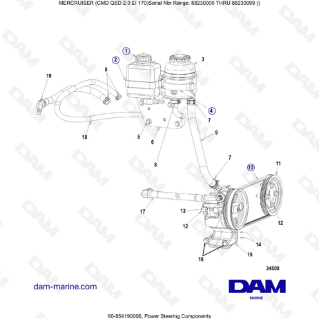 Mercruiser Cmd Qsd Ei Componentes De Direcci N Asistida