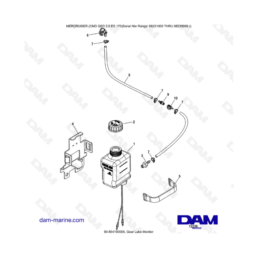 Mercruiser CMD QSD 2.0 ES 170 - Gear Lube Monitor