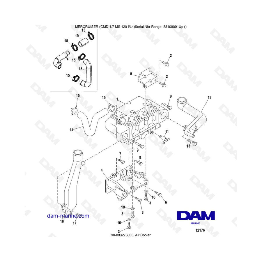 Mercruiser CMD 1.7L MS - Air Cooler