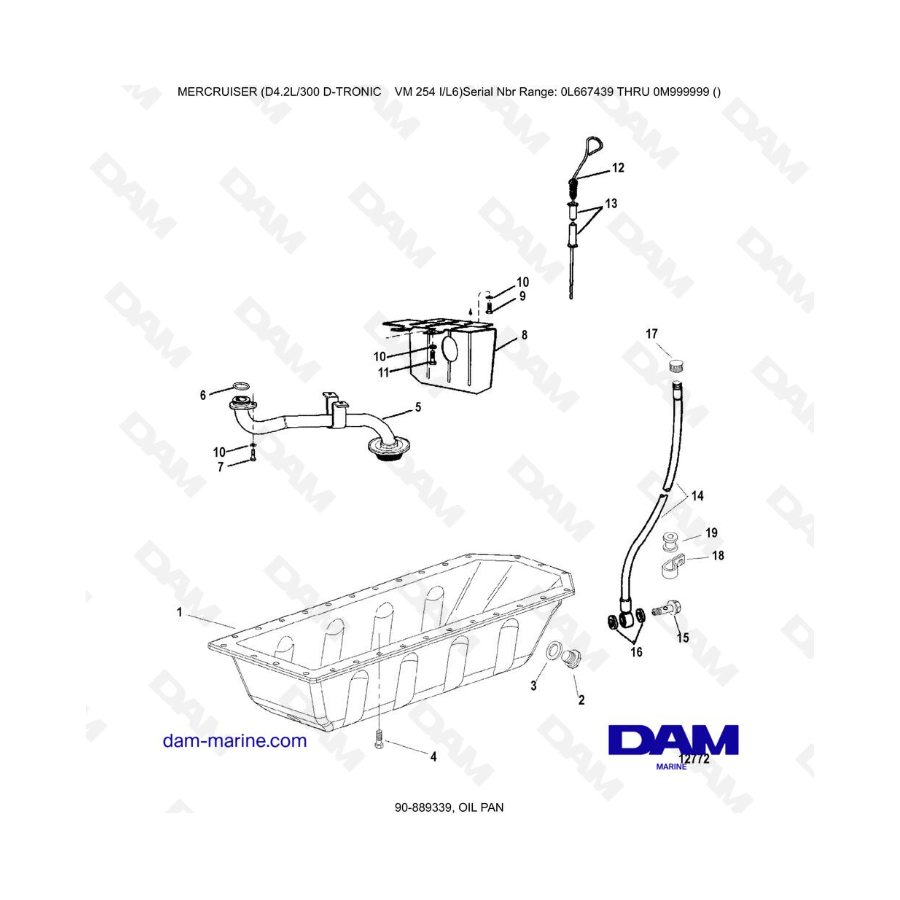 Mercruiser D4.2L 300 D-TRONIC - OIL PAN