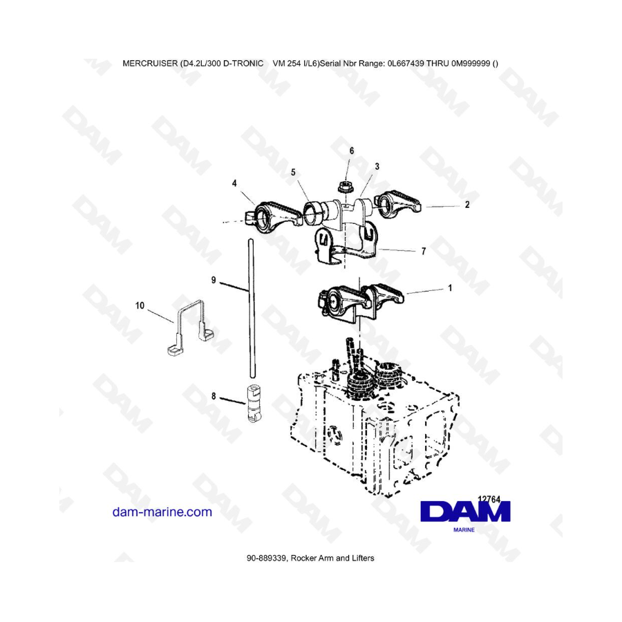 Mercruiser D4.2L 300 D-TRONIC - Balancines y elevadores