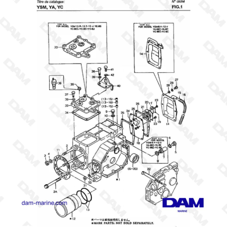 Yanmar YSM8 / YSM12 - BLOQUE DE CILINDROS