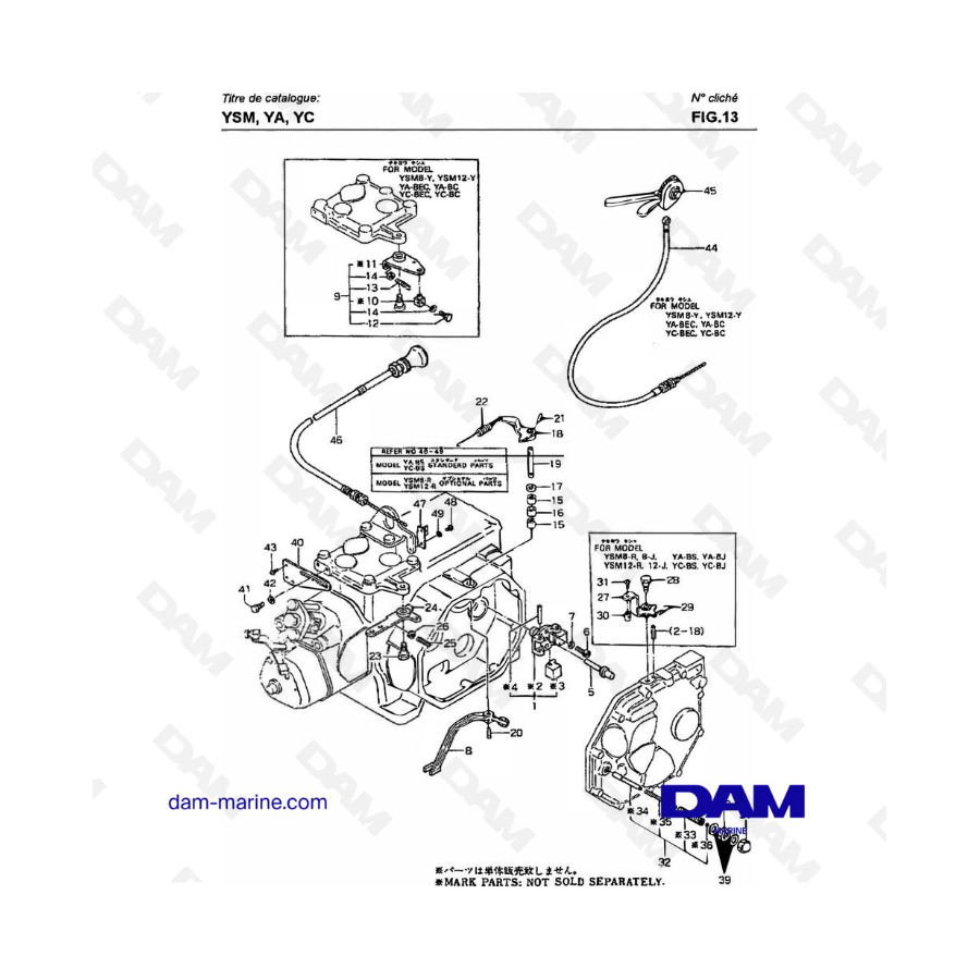 Yanmar YSM8 / YSM12 - GOVERNOR MECHANISM