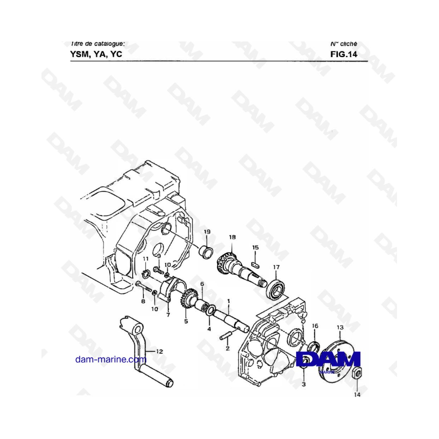 Yanmar YSM8 / YSM12 - ARRANQUE MANUAL Y TDF DISPOSITIVO DE EJE