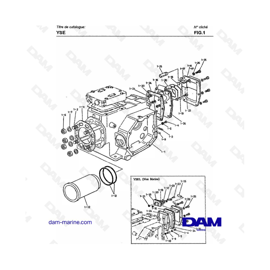 Yanmar YSE8 / YSE12 - BLOQUE DE CILINDROS