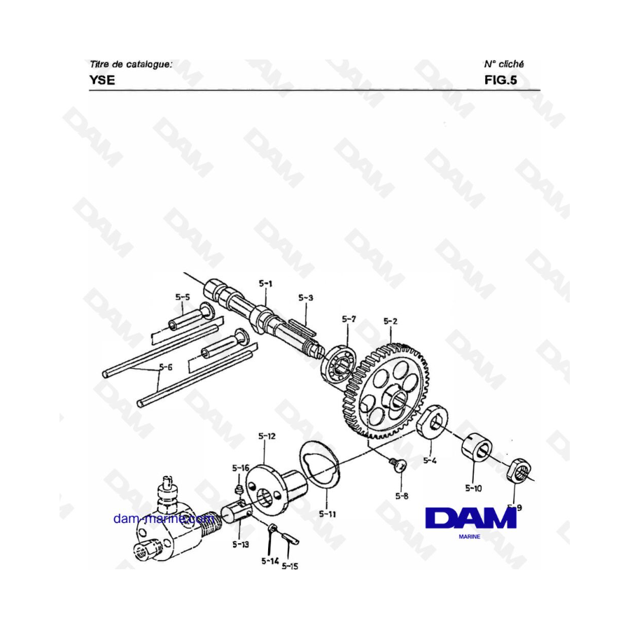 Yanmar YSE8 / YSE12 - ÁRBOL DE LEVAS