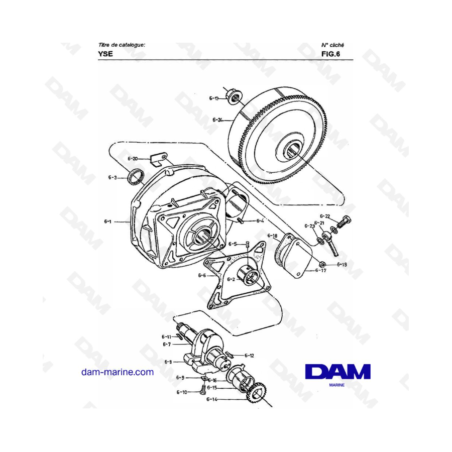 Yanmar YSE8 / YSE12 - MAIN BEARING & CRANKSHAFT