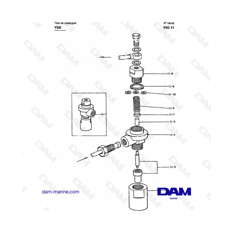 Yanmar YSE8 / YSE12 - FUEL INJECTION VALVE