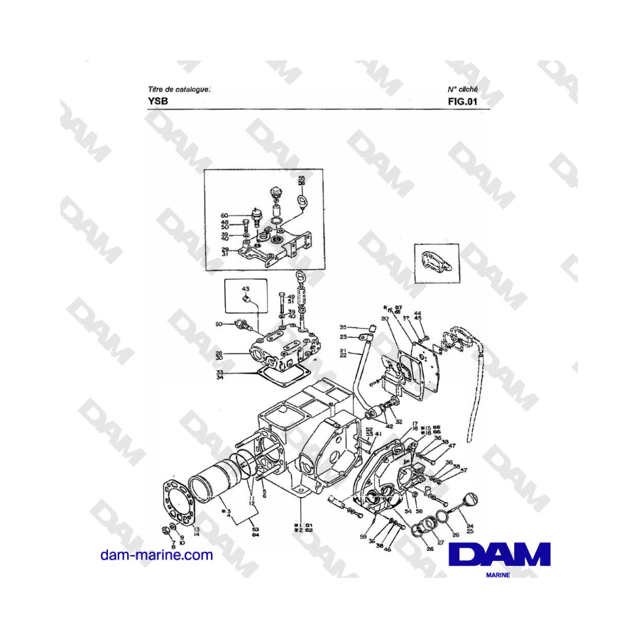 Yanmar YSB8 / YSB12 - Cuerpo del cilindro