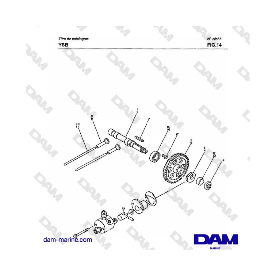 Yanmar YSB8 / YSB12 - CAMSHAFT