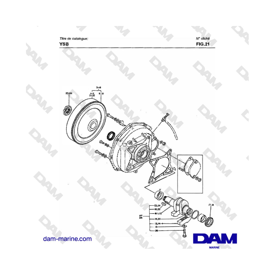 Yanmar YSB8 / YSB12 - CIGÜEÑAL