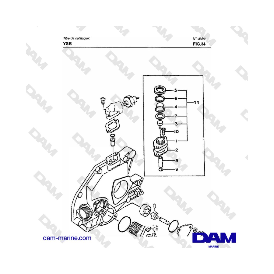 Yanmar YSB8 / YSB12 - ACEITADOR