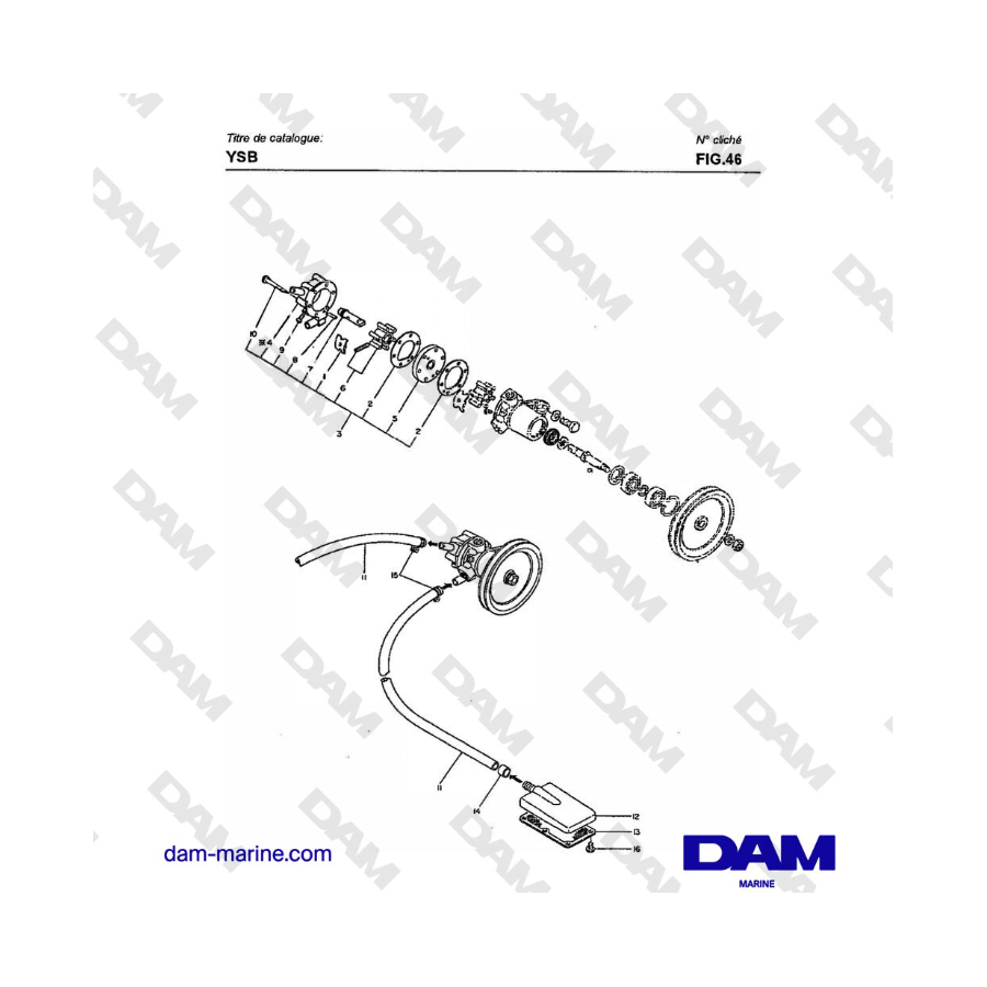 Yanmar YSB8 / YSB12 - BILGE PUMP