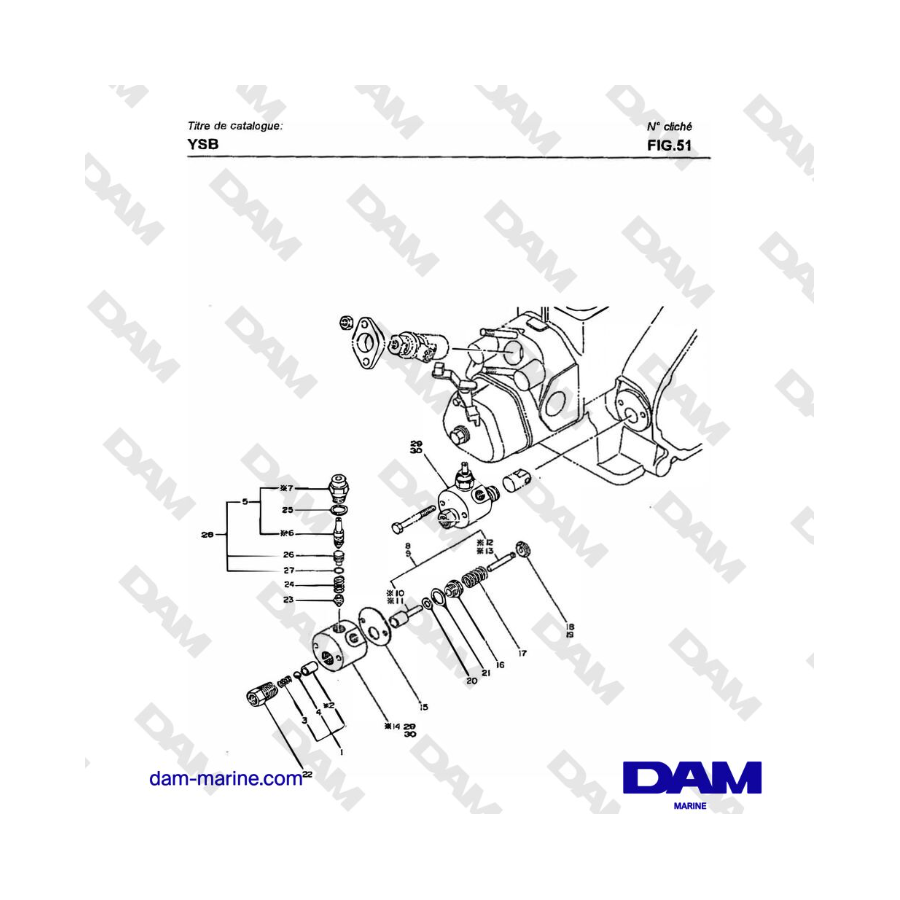 Yanmar YSB8 / YSB12 - BOMBA DE INYECCIÓN FO