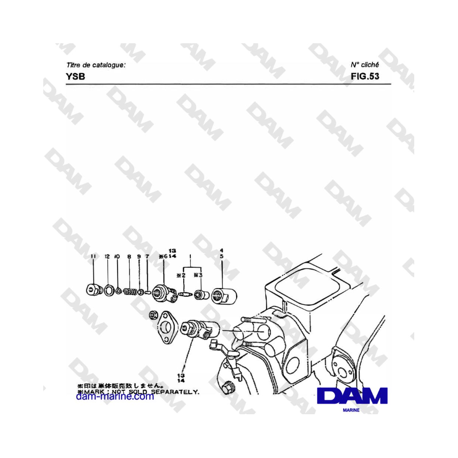 Yanmar YSB8 / YSB12 - FO INJECTION VALVE