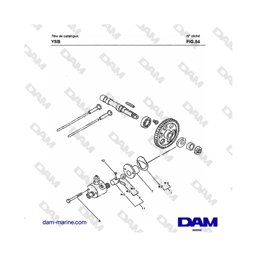 Yanmar YSB8 / YSB12 - CONDUCCIÓN DE BOMBA DE FO